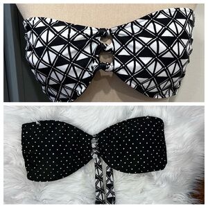 Reversible‎ bandeau swim top